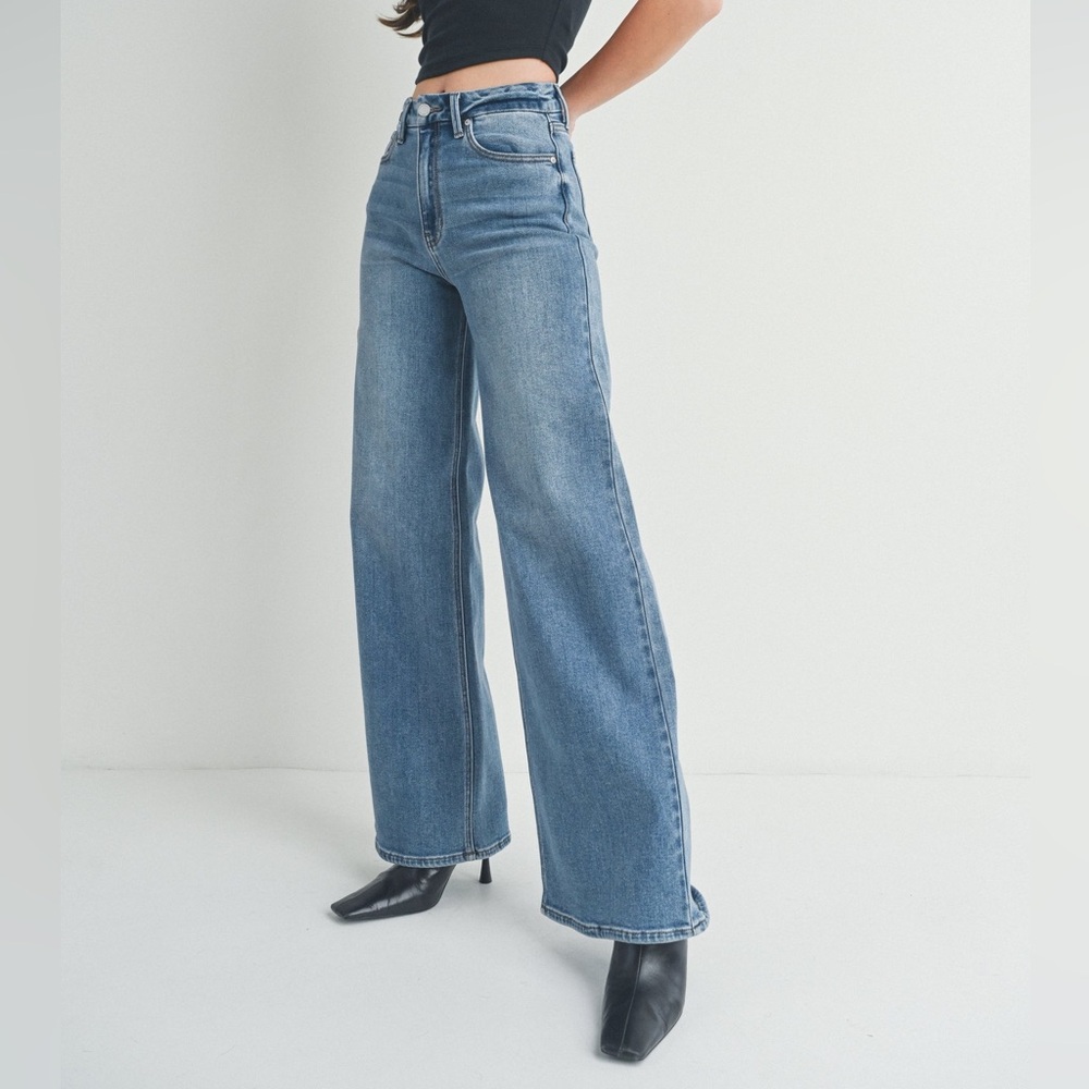 JBD Just Black Denim The Palazzo Jean Wide Leg Denim Pant size 29 BRAND NEW WOT